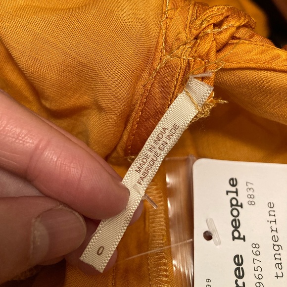 NWT Free People Later Days Midi Dress Size 0 - Tangerine - Picture 4 of 5